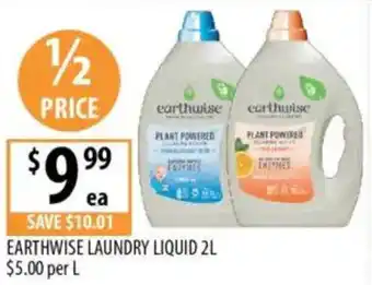 Supabarn Earthwise laundry liquid offer