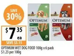 Supabarn Optimum wet dog food offer