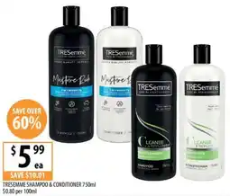 Supabarn Tresemme shampoo & conditioner offer