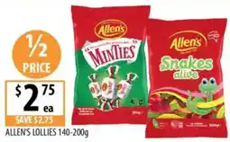 Supabarn Allen's lollies offer