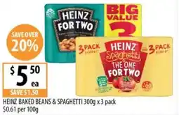Supabarn Heinz baked beans & spaghetti offer