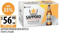 Supabarn Sapporo premium beer bottles offer