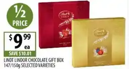 Supabarn Lindt lindor chocolate gift box selected varieties offer