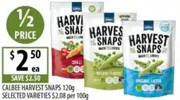 Supabarn Calbee harvest snaps selected varieties offer