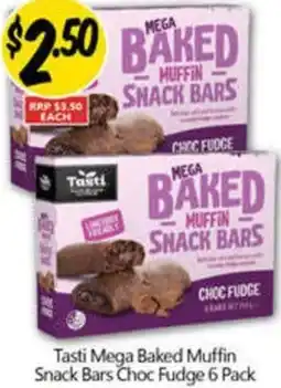NQR Tasti Mega Baked Muffin Snack Bars Choc Fudge offer