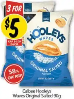 NQR Calbee Hooleys Waves Original Salted offer