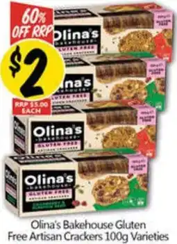 NQR Olina's Bakehouse Gluten Free Artisan Crackers offer