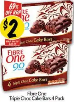 NQR Fibre One Triple Choc Cake Bars offer