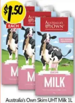 NQR Australia's Own Skim UHT Milk offer