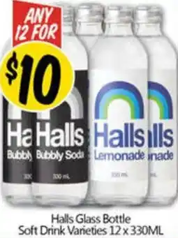 NQR Halls Glass Bottle Soft Drink offer
