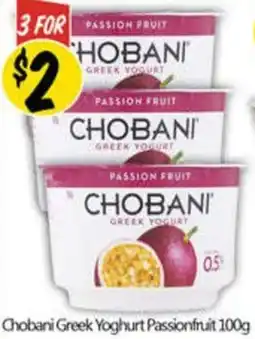 NQR Chobani Greek Yoghurt Passionfruit offer