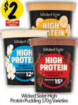 NQR Wicked Sister High Protein Pudding offer