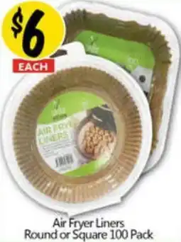 NQR Air Fryer Liners Round or Square offer