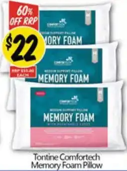 NQR Tontine Comfortech Memory Foam Pillow offer