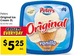 Spar Peters Original Ice Cream offer