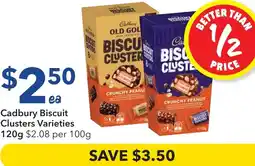 Ritchies Cadbury Biscuit Clusters Varieties offer