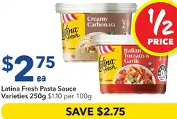 Ritchies Latina Fresh Pasta Sauce offer