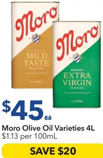 Ritchies Moro Olive Oil Varieties offer