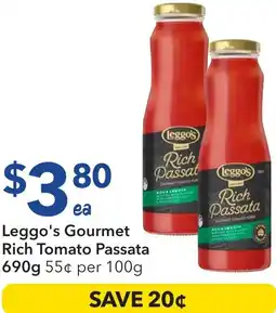 Ritchies Leggo's Gourmet Rich Tomato Passata offer