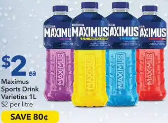 Ritchies Maximus Sports Drink Varieties offer