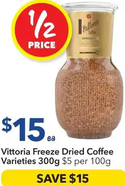 Ritchies Vittoria Freeze Dried Coffee Varieties offer