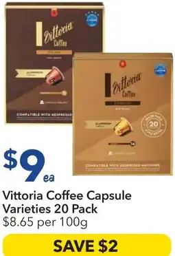 Ritchies Vittoria Coffee Capsule offer