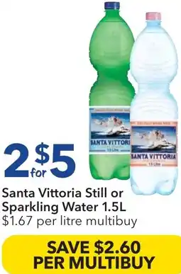Ritchies Santa Vittoria Still or Sparkling Water offer