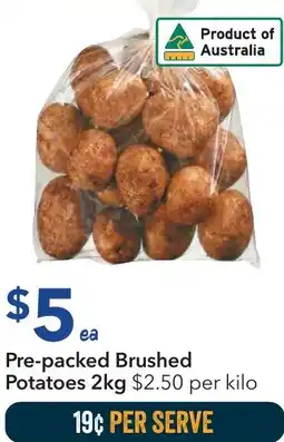 Ritchies Pre-packed Brushed Potatoes offer