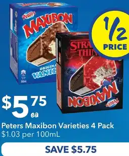 Ritchies Peters Maxibon Varieties offer