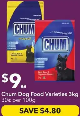 Ritchies Chum Dog Food Varieties offer