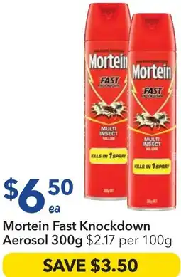Ritchies Mortein Fast Knockdown Aerosol offer