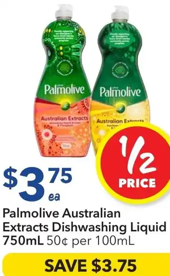 Ritchies Palmolive Australian Extracts Dishwashing Liquid offer