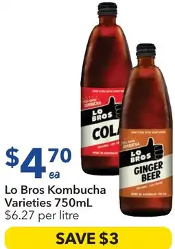 Ritchies Lo Bros Kombucha offer