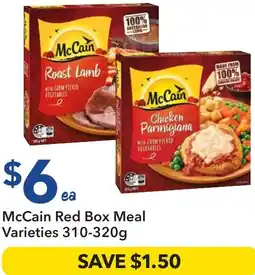 Ritchies McCain Red Box Meal offer