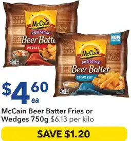 Ritchies McCain Beer Batter Fries or Wedges offer