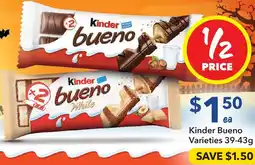 Ritchies Kinder Bueno Varieties offer