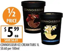 Supabarn Connoisseur ice cream tubs offer