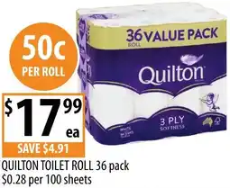 Supabarn Quilton toilet roll offer