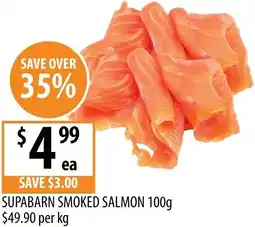 Supabarn Supabarn smoked salmon offer
