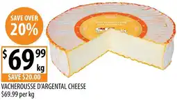 Supabarn Vacherousse d'argental cheese offer