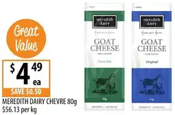 Supabarn Meredith dairy chevre offer