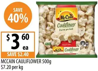 Supabarn Mccain cauliflower offer