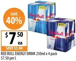 Supabarn Red bull energy drink offer