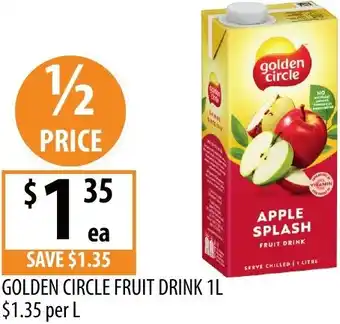 Supabarn Golden circle fruit drink offer