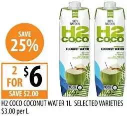 Supabarn H2 coco coconut water offer