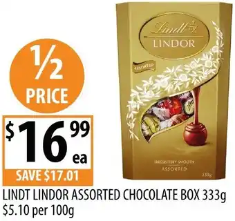 Supabarn Lindt lindor assorted chocolate box offer