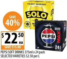 Supabarn Pepsi soft drinks offer