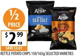 Supabarn Kettle potato chips offer