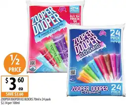Supabarn Zooper dooper ice blocks offer