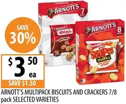 Supabarn Arnott's multipack biscuits and crackers offer